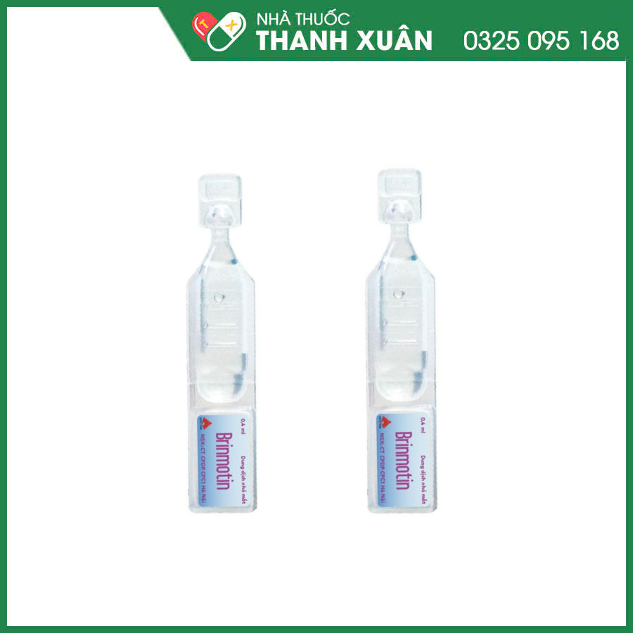 Brinmotin điều trị làm gàm giảm áp lực nội nhãn (IOP) hoặc tăng nhãn áp đáp ứng không đầy đủ với các thuốc chẹn beta dùng tại chỗ